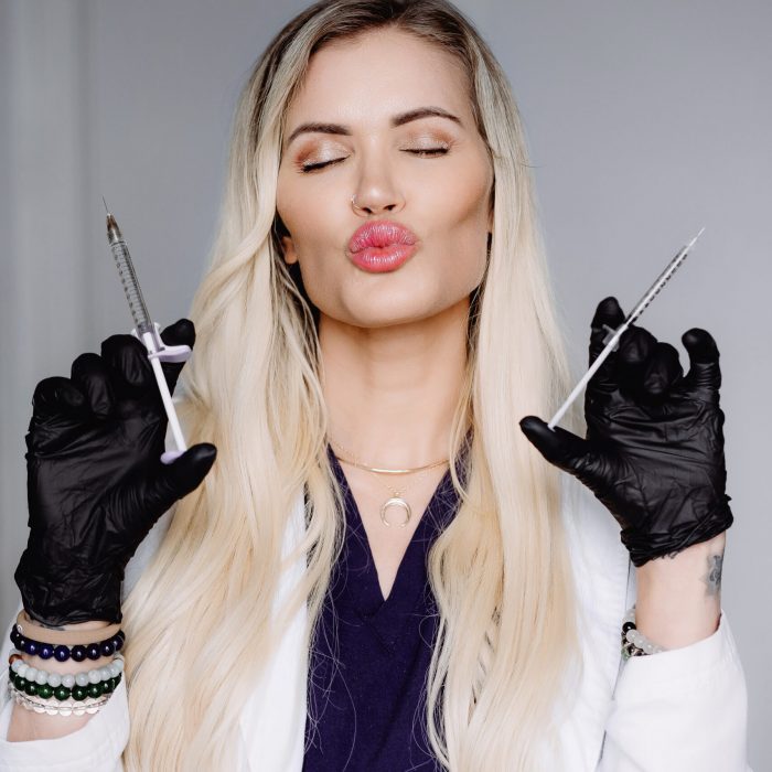 Be You Medical provider with syringes of Juvederm